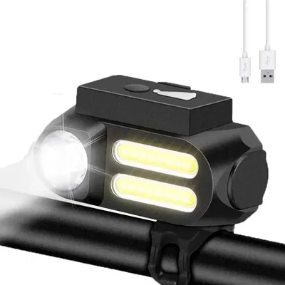 Linterna Luz Led Bicicleta Recargable Inalambrica Usb Bateria