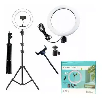 ARO DE LUZ 30 CM LED CALIDA FRIA + TRIPO 2.10M