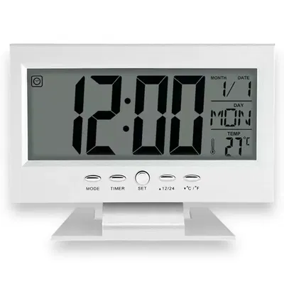 Reloj Despertador Mesa LCD y Luz Nocturna Inteligente