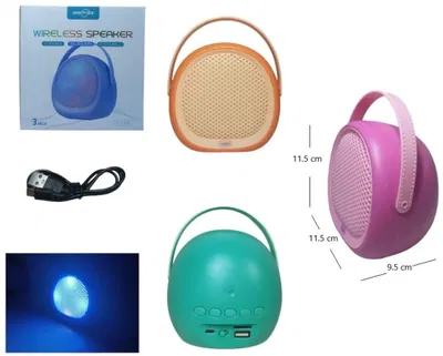 PARLANTE 3PLG BT COLORES C/LUZ