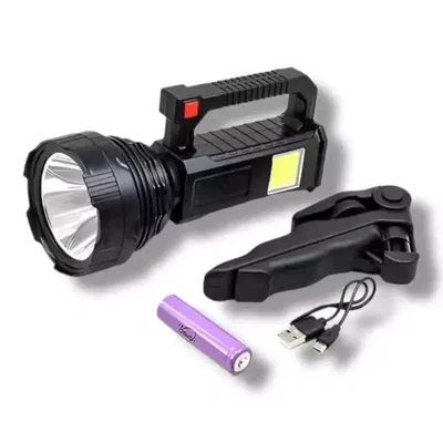 Linterna LED Reflector Recargable con Trípode