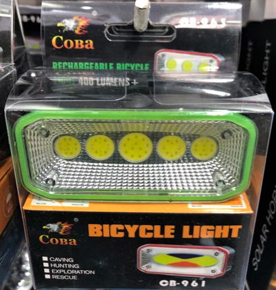 LUZ BICI DELANTERA TRAS 2EN1 BLANCA/COLOR