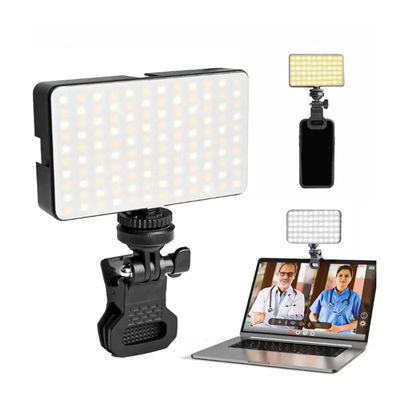 Luz Led Para Selfie Recargable Con Clip Calida Fria Y Neutra 3 Modos