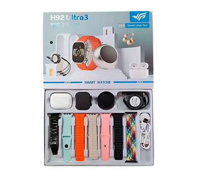 SMART WATCH H92 7 MALLAS + PARLANTE + AURICULAR