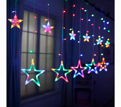 GUIRNALDA RGB 3M DISEÑO ESTRELLAS