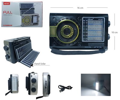 RADIO AM/FM - BLUETOOTH CON CARGA SOLAR