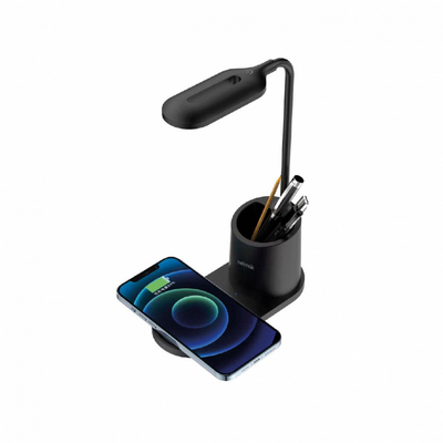 LAMPARA C/BASE INALAMBRICA 15W NETMAK 