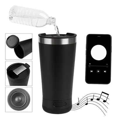 Vaso Térmico Acero Inoxidable C/ Parlante Y Destapador