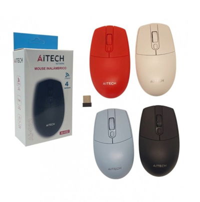 MOUSE INALAMBRICO AITECH 4 BOTONES 2.4Ghz