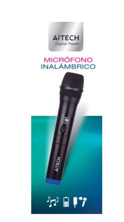 MICROFONO INALAMBRICO AITECH PROFESIONAL