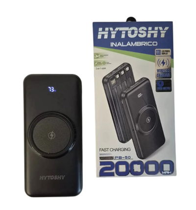 POWER BANK HYTOSHY CARGA INALAMBRICA 20000 