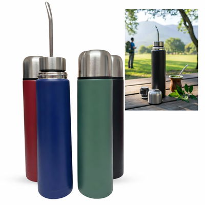 Termo Acero Inoxidable Doble Capa 750L + Pico Vertedor – Mantiene Frío y Calor