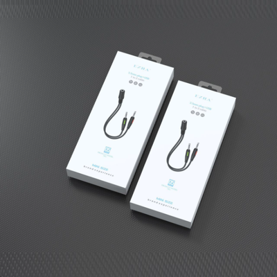 Adaptador 1 Hembra 2 Macho Jack 3.5mm PC Divisor