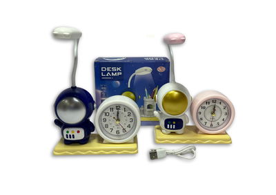 Lámpara Velador Astronauta 3 en 1: Luz LED + Reloj + Lapicero 🚀👨‍🚀