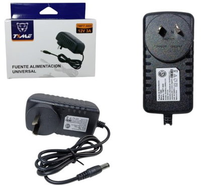 🔌 Fuente de Alimentación 12V 3A – Universal 🔌