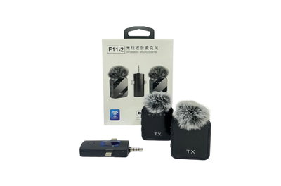 🎤 Micrófono Inalámbrico F11 (Doble) – Ideal para Celular 📱
