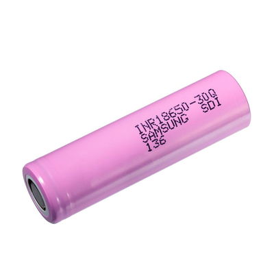 Bateria Pila Recargable INR 18650-30Q 3000mAh Samsung Punta Plana