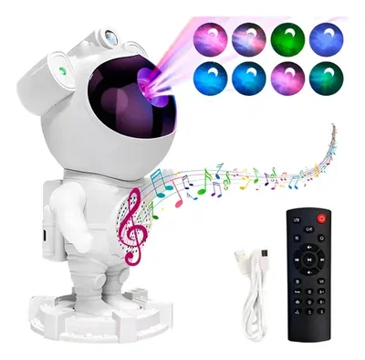 ​👨‍🚀 Astronauta Proyector Premium + PARLANTE Bluetooth 🎶🌌