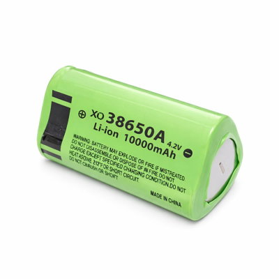 Pila / Batería Recargable 38650 4.2V Litio Punta Plana