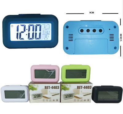 RELOJ DIGITAL ALARMA/FECHA/TERMOMETRO