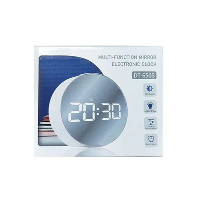 Reloj Digital Con Espejo y Despertador DT-6505