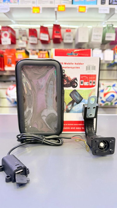 ​🛵 Soporte Porta Celular Impermeable Para Moto C/ Cargador USB Integrado ⚡🏍️