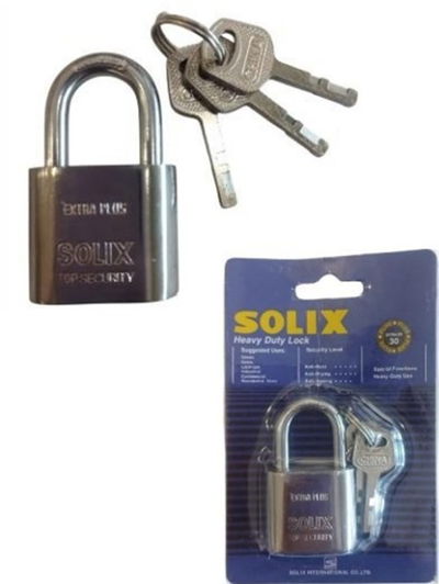 CANDADO PLATEADO ARO LARGO 30MM