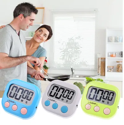 Temporizador Timer Digital De Cocina Con Iman Y Sujetador