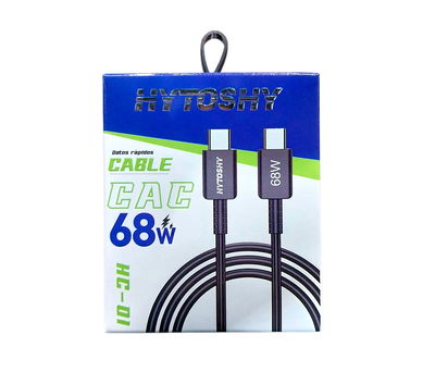 CABLE TIPO C A TIPO C EN CAJA "HYTOSHY"