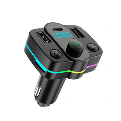 Transmisor FM MP3 Multifunción Para Coche Con Bluetooth y LED RGB – M42