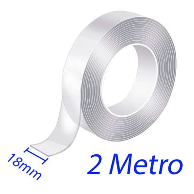 Cinta Doble Faz Transparente 2 Metros 18mm Ivy Grip Tape
