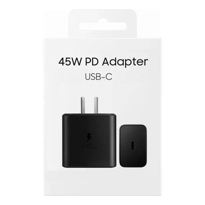 Cargador 45W PD Adapter USB-C Cabezal Carga Rapida Samsung Entrada Tipo-C (replica)