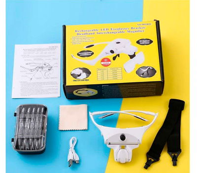 Lupa De Cabeza Led Recargable 