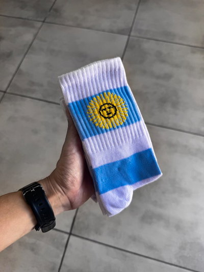 MEDIAS ARGENTINA RAYADAS  3/4