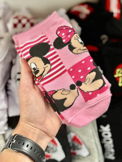 SOQUETE MINNIE Y MICKEY ADULTO
