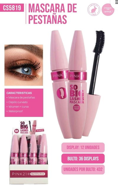 Máscara de pestañas Pink 21 So Big Lashes