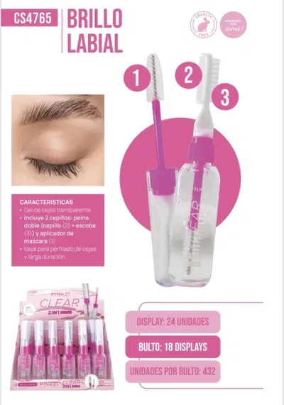 Máscara transparente pink 21