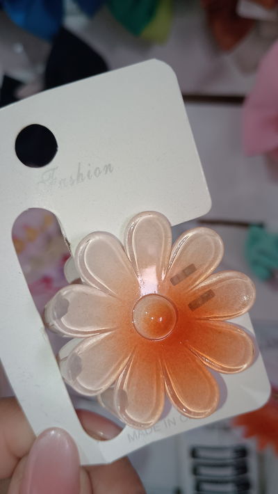Flor broche mini Naranja