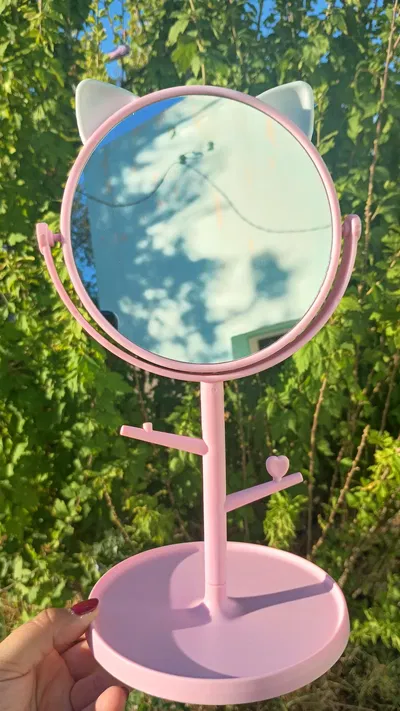 Espejo gatito rosa 🐱