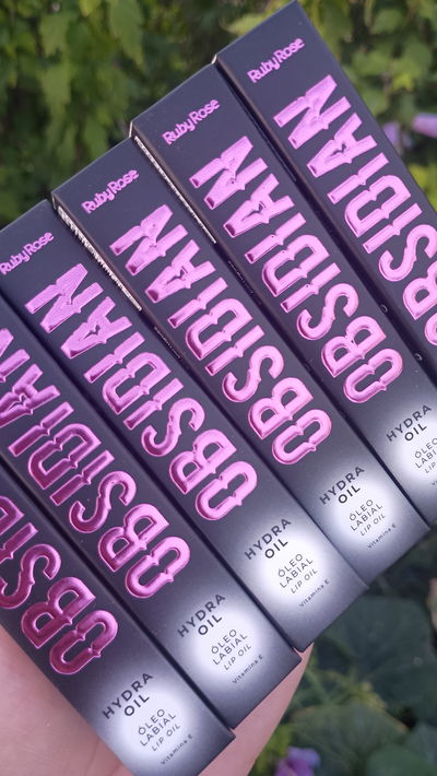 Lip Oil Transparente Obsidian Ruby Rose