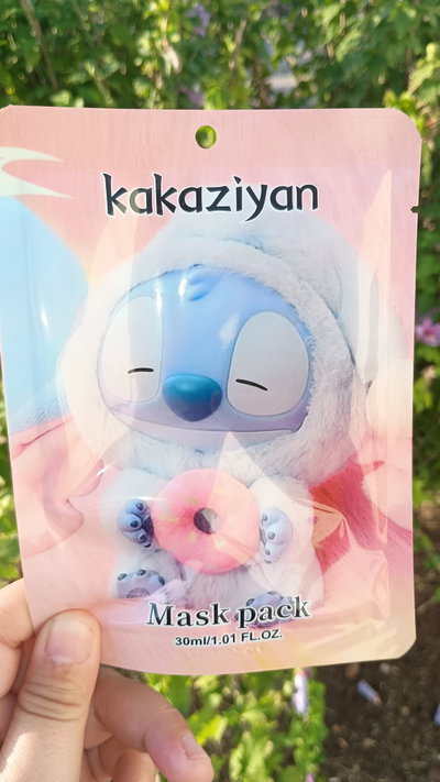 Mascarilla Stitch Dona rosa