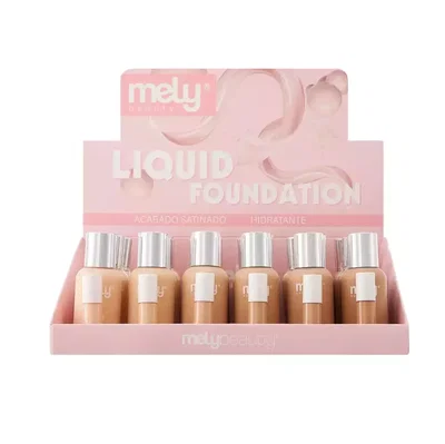 Base liquida hidratante Mely Acabado satinado