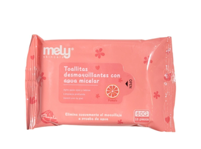 Toalla desmaquillante con agua micelar Pomelo