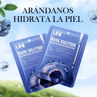 MASCARILLA FACIAL DE ARÁNDANO ANTIOXIDANTE E ILUMINADORA