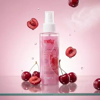 SPRAY GLITTER CORPORAL Y CABELLO CON AROMA CEREZA 🍒
