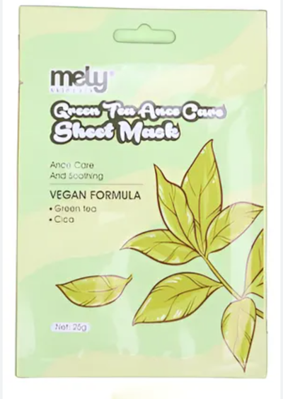 Mascarilla facial Green Tea Mely