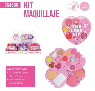 Kit de maquillaje Corazón Pink 21