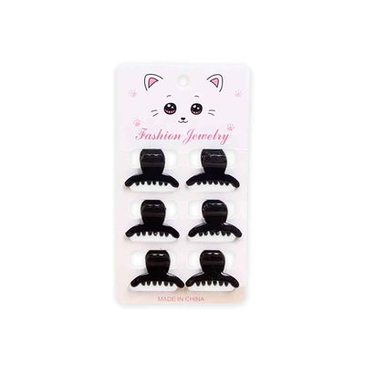 Broches negro x6