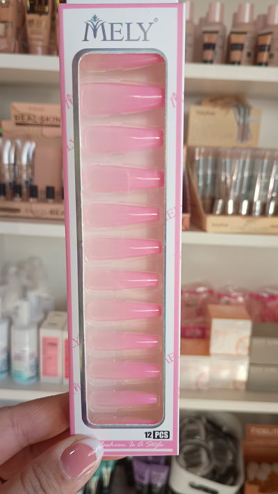 Uñas Rosa claro degradé