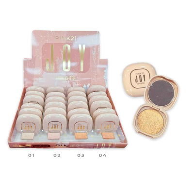 Iluminador con espejo Joy Pink 21